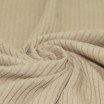 Brede Rib Jersey Stof Donker Beige - (Jersey Stoffen)