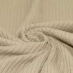 Tissu Maille Tricot à Grosses Cotes Beige Foncé - (Tissus Jersey)