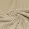 Wide Drop Needle Rib Fabric Dark Beige  - (Jersey Fabrics)