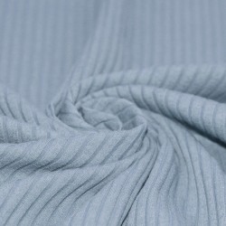 Wide Drop Needle Rib Fabric Light Jeans