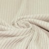 Brede Rib Jersey Stof Naturel Beige