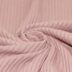 Wide Drop Needle Rib Fabric Nude Pink