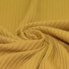 Tissu Maille Tricot à Grosses Cotes Ocre