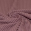 Brede Rib Jersey Stof Oud Mauve