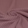 Tessuto Jersey Di Cotone a Coste Grande Mauve Antico