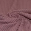 Brede Rib Jersey Stof Oud Mauve - (Jersey Stoffen)