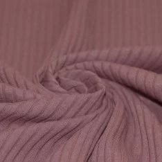 Wide Drop Needle Rib Fabric Old Mauve