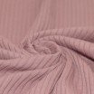 Tissu Maille Tricot à Grosses Cotes Vieux Rose - (Tissus Jersey)