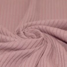 Wide Drop Needle Rib Fabric Old Pink