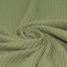 Wide Drop Needle Rib Fabric Olive
