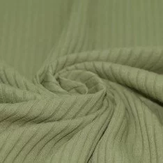 Wide Drop Needle Rib Fabric Olive