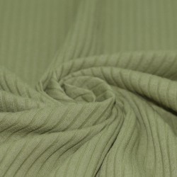 Wide Drop Needle Rib Fabric Olive