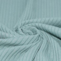 Wide Drop Needle Rib Fabric Sea Green