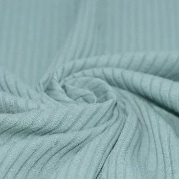 Wide Drop Needle Rib Fabric Sea Green Wide Drop Needle Rib Fabric Sea Green