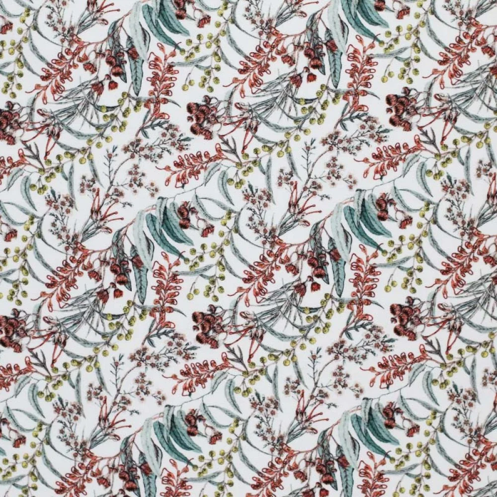 Popeline Di Cotone Stampa Digitale - Fiori Autoctoni Popeline Di Cotone Stampa Digitale - Fiori Autoctoni - (Tessuto Di Cotone Stampato)