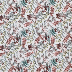 Cotton Poplin Digital Print - Native Flowers