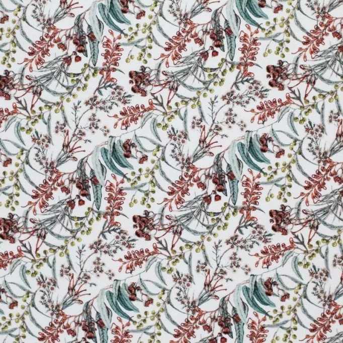 Popeline Di Cotone Stampa Digitale - Fiori Autoctoni Popeline Di Cotone Stampa Digitale - Fiori Autoctoni - (Tessuto Di Cotone Stampato)