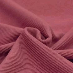 Tissu Jersey Ottoman Côte Framboise