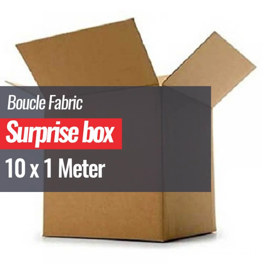 Tessuto Bouclé Pesante Scatola a Sorpresa 10 x 1 Metro Tessuto Bouclé Pesante Scatola a Sorpresa 10 x 1 Metro