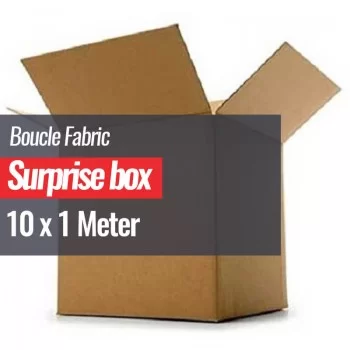 Boucle Stof Gekruld Surprise Box 10 x 1 Meter