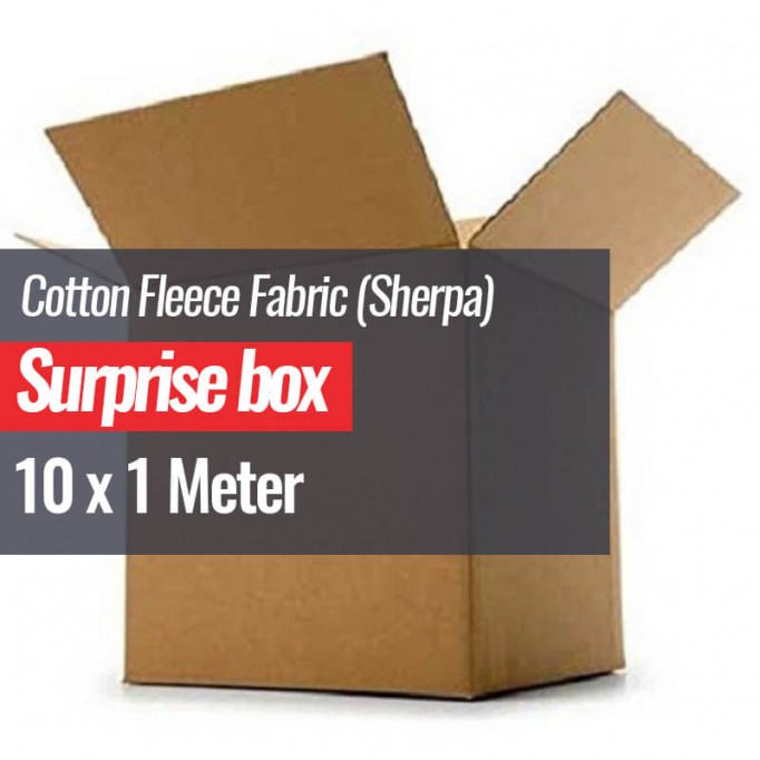 Pile Tessuto Di Cotone (Sherpa) Scatola a Sorpresa 10 x 1 Metro - (Outlet Del Tessuto)