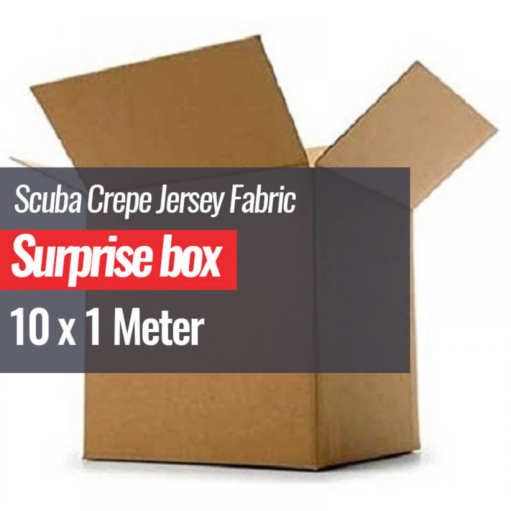 Scuba Crepe Jersey Fabric Surprise Box 10 x 1 Metre Scuba Crepe Jersey Fabric Surprise Box 10 x 1 Metre