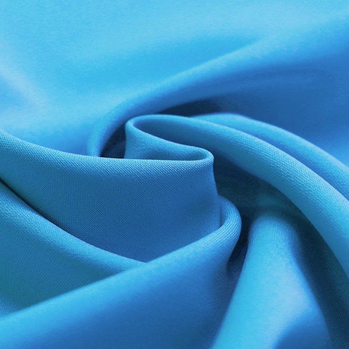 Burlington Fabric Aqua Tkanina Stretch Panama 