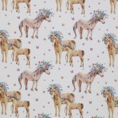 Jersey Coton Impression Numérique - Poneys