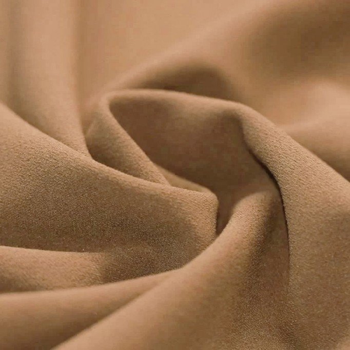 Tissu Jersey Scuba Crêpe Chameau - (Tissus Jersey)