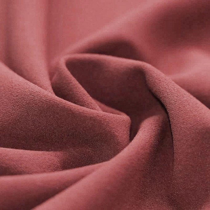 Tissu Jersey Scuba Crêpe Framboise - (Tissus Jersey)