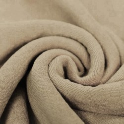 Tissu Jersey Éponge Beige Foncé