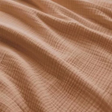 Heavy (Triple Layer) Cotton Gauze Fabric Peach - (Deco Fabrics)