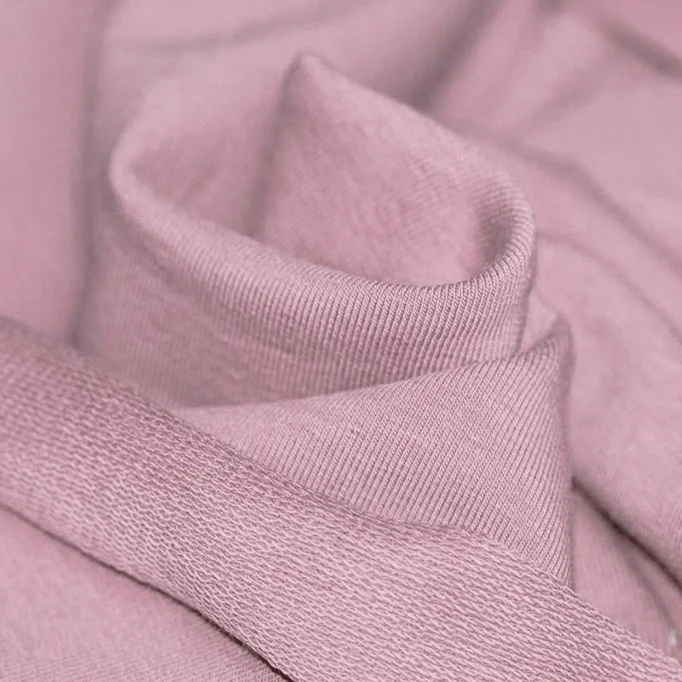 Tissu Sweat Vieux Rose - (Tissu Sweat)