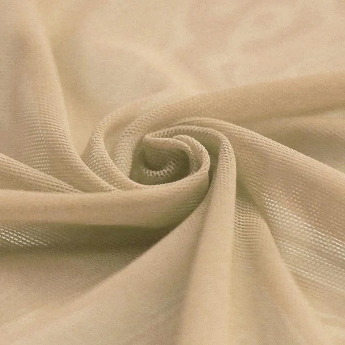 Mesh Stoff Stretch Hautfarbe - (Mesh Stretch Stoffe)