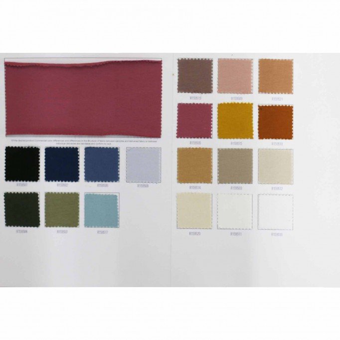 Tissu French Terry En Coton Bio Carte D'échantillon - (Tissus Deco)
