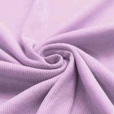Rib Jersey Stof Pastel Lila