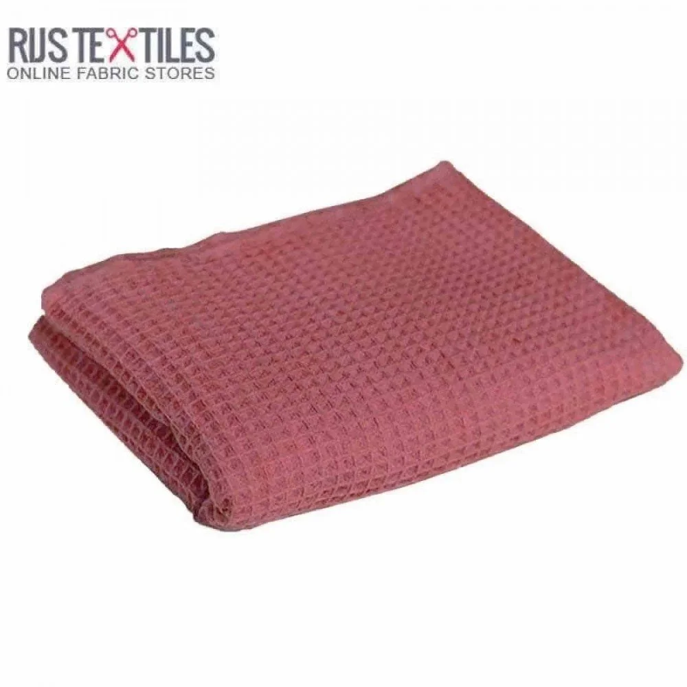 Waffle Pique Fabric Raspberry Waffle Pique Fabric Raspberry - (Waffle Pique Fabrics)