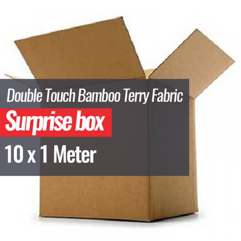 Double Touch Bamboo Terry Fabric Surprise Box 10 x 1 Metre Double Touch Bamboo Terry Fabric Surprise Box 10 x 1 Metre