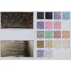 Hologram Lycra Fabric (Shattered Glass) Sample Card