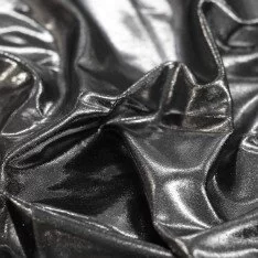 Hologram Lycra Stof Mystic Zwart / Zilver