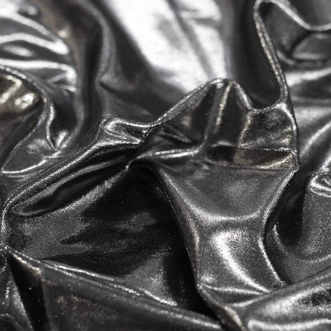 Tessuto Lycra Olografico Mystic Nero / Argento - (Tessuto Olografico)