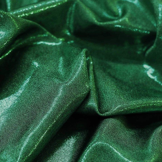 Hologram Lycra Fabric Mystic Dark Green - (Hologram Fabric)