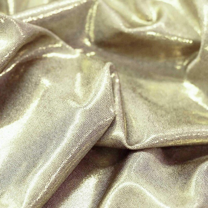 Hologram Lycra Fabric Mystic Light Beige - (Hologram Fabric)