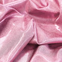 Hologram Lycra Fabric Mystic Light Pink