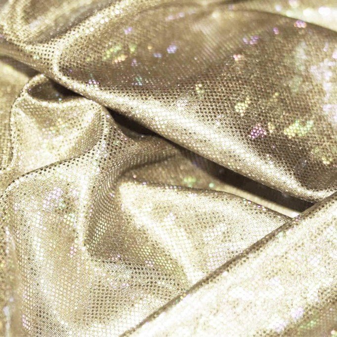 Hologram Stof Glitter Huidskleur - (Hologram Stoffen)
