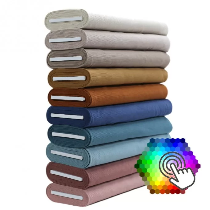 Ottoman Rib Jersey Fabric 10 Colors 6 Meter Package Ottoman Rib Jersey Fabric 10 Colors 6 Meter Package