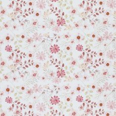 Jersey Coton Impression Numérique - Fleur Pastel Rose
