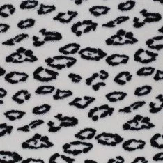 Leopard Teddystoff Ecru