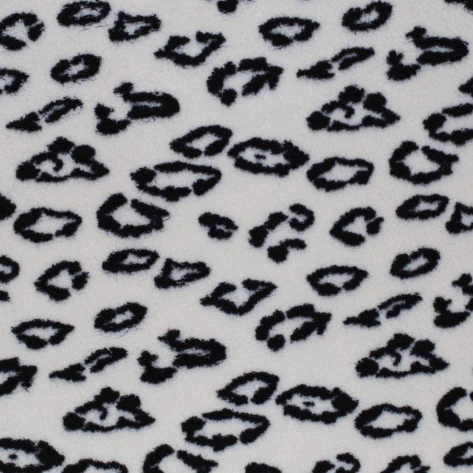 Leopard Teddystoff Ecru - (Teddystoffe)
