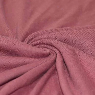 Tessuto A Maglia Pointoille (Mini) Lampone - (Jersey Tessuti)
